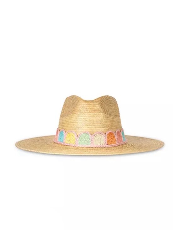Sunshine Tienda Accessories - Sunshine Tienda Pastel Kandy Crochet Palm Straw Hat